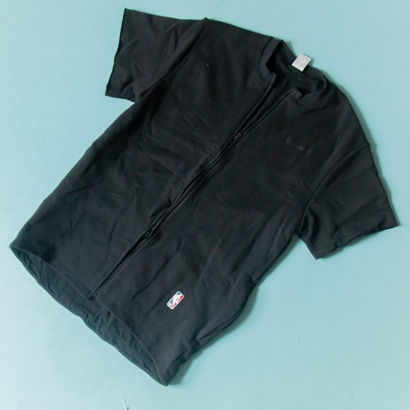 Nike x Fear of God Black Oversized Cotton-Blend Jersey Zip-Up Sweatshirt Sz XS - Picture 4 of 14